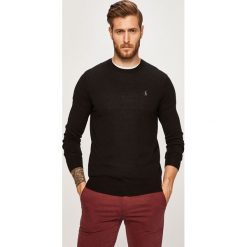 Polo Ralph Lauren - Sweter. Czarne swetry męskie Polo Ralph Lauren, xl, bez wzorów, z wełny, z okrągłym kołnierzem, bez kaptura. W wyprzedaży za 449,90 zł.
