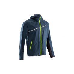 Kurtka wodoodporna do biegania TRAIL męska. Szare kurtki męskie marki KALENJI, xl, z poliesteru, do biegania. Za 249,99 zł.