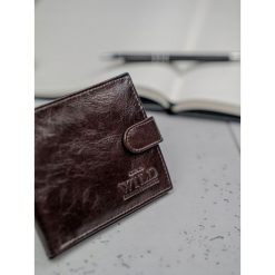 Portfel męski skórzany Always Wild N2002L-VTK brąz - Brązowy. Pomarańczowe portfele męskie ALWAYS WILD, bez wzorów. Za 44,99 zł.
