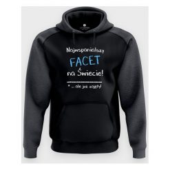 Bluza Najwspanialszy facet. Bluzy chłopięce MegaKoszulki, bez wzorów, z bawełny, bez rękawów. Za 129,90 zł.