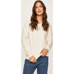 Answear - Bluza. Białe bluzy damskie ANSWEAR, s, bez wzorów, z bawełny, bez rękawów, bez kaptura. W wyprzedaży za 59,90 zł.