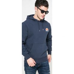 Ellesse - Bluza. Niebieskie bluzy męskie Ellesse, s, z nadrukiem, z bawełny, z kapturem, bez rękawów, z kapturem. W wyprzedaży za 199,90 zł.