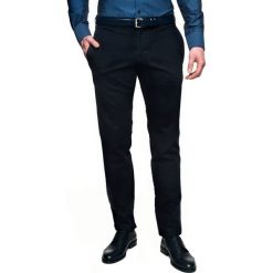 Spodnie fondo 214 granatowy slim fit. Niebieskie spodnie męskie Recman, m, bez wzorów. Za 109,99 zł.