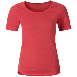 Topy sportowe damskie: Odlo Koszulka tech. Odlo Shirt s/s crew neck REVOLUTION TW LIGHT rozmiar S pomarańczowy