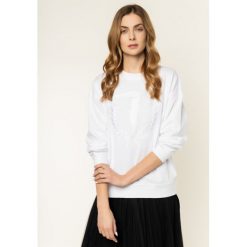 Bluza Trussardi Jeans 56F00097. Niebieskie bluzy damskie Trussardi Jeans, s, bez wzorów, z bawełny, bez rękawów, bez kaptura. W wyprzedaży za 289,00 zł.