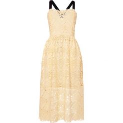 Sukienki: PERSEVERANCE LONDON AZTEK GUIPURE STRAPPY MIDI DRESS Sukienka letnia soft yellow