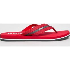 Big Star - Japonki. Czerwone kapcie męskie BIG STAR, bez wzorów, z gumy. Za 49,90 zł.