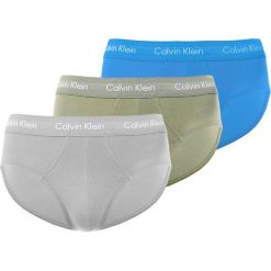 Calvin Klein Underwear BRIEF 3 PACK Figi green. Szare bokserki męskie marki Calvin Klein Underwear, s, z bawełny. Za 169,00 zł.