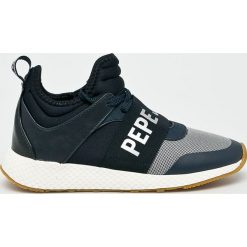 Pepe Jeans - Buty. Niebieskie buty sportowe damskie Pepe Jeans, bez wzorów, z jeansu, sportowe. W wyprzedaży za 199,90 zł.