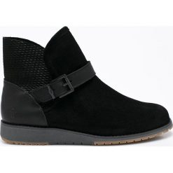 Emu Australia - Botki Lorne Splice. Czarne buty zimowe damskie marki EMU Australia, z gumy, z okrągłym noskiem. W wyprzedaży za 299,90 zł.