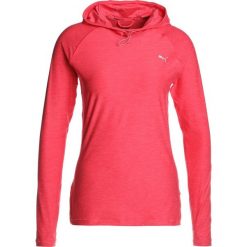 Puma RUN HOODED Koszulka sportowa paradise pink heather. Pomarańczowe topy sportowe damskie marki Puma, xl, z elastanu. W wyprzedaży za 224,25 zł.