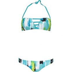 Stroje dwuczęściowe damskie: Bikini w kolorze turkusowo-zielono-białym