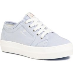 Tenisówki GANT - Leisha 20538440 Hampton Blue G662. Niebieskie półbuty damskie GANT, bez wzorów, z gumy, bez zapięcia. Za 299,00 zł.