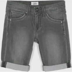 Pepe Jeans - Szorty dziecięce 128-178/180 cm. Szare spodenki chłopięce z elastanu, casualowe. W wyprzedaży za 139,90 zł.