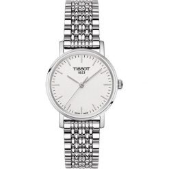 PROMOCJA ZEGAREK TISSOT Everytime Lady T109.210.11.031.00. Białe zegarki damskie marki TISSOT, ze stali. W wyprzedaży za 880,00 zł.