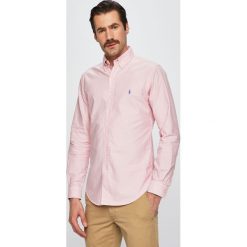 Polo Ralph Lauren - Koszula. Różowe koszule męskie Polo Ralph Lauren, s, bez wzorów, z bawełny, polo, z długim rękawem. Za 469,90 zł.