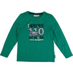 Koszulka "Patrol" w kolorze zielonym. Zielone t-shirty chłopięce Salt and Pepper, z nadrukiem, z bawełny, z długim rękawem. W wyprzedaży za 35,95 zł.