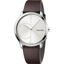 Calvin Klein Minimal Zegarek Brązowy Srebrny. Szare zegarki męskie srebrne. Za 824,95 zł.