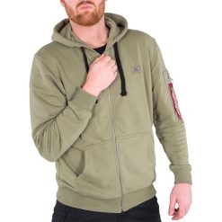 ALPHA INDUSTRIES X-FIT ZIP HOODY > 15832211. Bluzy męskie Alpha Industries, s, bez wzorów, z bawełny, klasyczne, z okrągłym kołnierzem, bez rękawów, bez kaptura. W wyprzedaży za 259,99 zł.