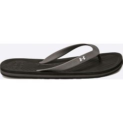 Under Armour - Japonki. Czarne japonki męskie Under Armour, z materiału. W wyprzedaży za 99,90 zł.