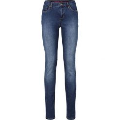 Dżinsy "Super skinny" bonprix niebieski "stone". Niebieskie rurki damskie marki bonprix, z jeansu. Za 74,99 zł.