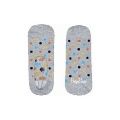 Skarpety Happy Socks Liner Dot (DOT06-9001). Szare skarpetki męskie marki Happy Socks, z bawełny. Za 24,99 zł.