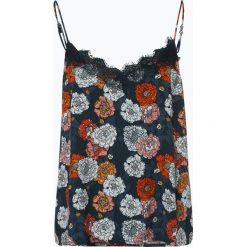 Review - Top damski, zielony. Zielone topy damskie Review, s, w kwiaty, z koronki, bez kołnierzyka. Za 79,95 zł.