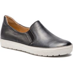 Tenisówki CAPRICE - 9-24662-22 Black Perlato 016. Czarne półbuty damskie marki Caprice, bez wzorów, ze skóry, bez zapięcia. Za 239,90 zł.