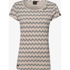 Ragwear - T-shirt damski, beżowy. Brązowe t-shirty damskie Ragwear, s, bez wzorów, z bawełny, bez kołnierzyka. Za 99,95 zł.