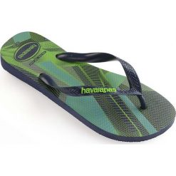 Havaianas - Japonki. Niebieskie kapcie męskie Havaianas, z materiału, bez zapięcia. W wyprzedaży za 59,90 zł.