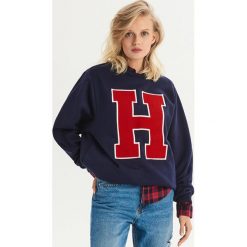 Bluza w stylu college - Granatowy. Niebieskie bluzy damskie marki Sinsay, l. Za 49,99 zł.
