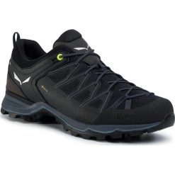 Trekkingi SALEWA - Ms Mtn Trainer Lite Gtx GORE-TEX 61361-0971 Black/Black. Czarne trapery męskie Salewa, z tworzywa sztucznego, bez zapięcia, trekkingowe, gore-tex. W wyprzedaży za 599,00 zł.