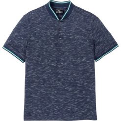 T-shirt melanżowy Slim Fit bonprix ciemnoniebieski melanż. Niebieskie koszulki męskie bonprix, s, bez wzorów, z bawełny, bez kołnierzyka. Za 59,99 zł.
