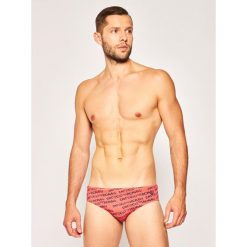 Kąpielówki Emporio Armani 211723 0P415 00175. Czerwone kąpielówki męskie Emporio Armani, m, bez wzorów, z elastanu. W wyprzedaży za 189,00 zł.
