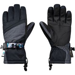 Roxy Damskie Rękawiczki Crystal Gloves J Glov kvj0 Czarny L. Czarne rękawiczki damskie marki Roxy, ze skóry. W wyprzedaży za 219,00 zł.