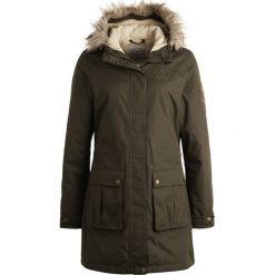 Regatta SCHIMA II Parka dark khaki. Zielone kurtki sportowe damskie marki Regatta, z materiału. W wyprzedaży za 383,20 zł.