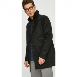 G-Star Raw - Płaszcz. Czarne płaszcze męskie marki G-Star RAW, s, z bawełny, retro. Za 899,90 zł.