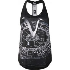 Topy damskie: Feelj Top damski Zodiac Aries czarny (00475)