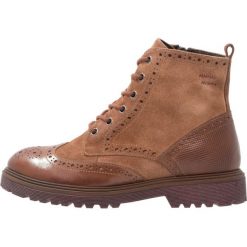 Botki damskie: Pier One Botki sznurowane cognac