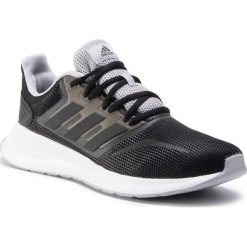 Buty adidas - Runfalcon FW5056 Cblack/Cblack/Ggrey. Czarne buty sportowe męskie Adidas, z tworzywa sztucznego, bez zapięcia, do biegania. Za 199,00 zł.