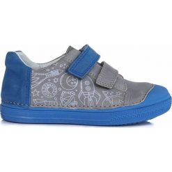 D-D-step tenisówki chłopięce z obrazkami kosmicznymi 33 szare. Szare buty chłopięce sportowe D-D-Step, bez zapięcia. Za 195,00 zł.