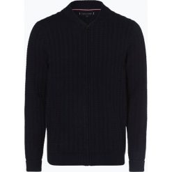 Tommy Hilfiger - Kardigan męski, niebieski. Niebieskie kardigany męskie marki TOMMY HILFIGER, xl, bez wzorów, z bawełny. Za 579,95 zł.