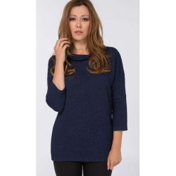 Bluza z połyskującymi drobinkami. Szare bluzy damskie Monnari, bez wzorów, z wiskozy, bez rękawów, bez kaptura. Za 75,18 zł.