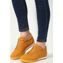 Musztardowe Buty Sportowe Spanish Piece. Żółte buty sportowe damskie vices, bez wzorów, sportowe. Za 34,99 zł.