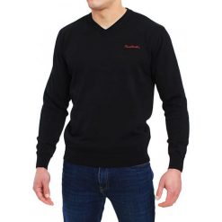 Sweter Pierre Cardin V-Neck Napis 5 Kolorów. Swetry męskie Edward Orlovski, l, z haftami, z bawełny, eleganckie, bez kołnierzyka, bez kaptura. Za 69,00 zł.