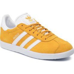 Buty adidas - Gazelle EE5507 Actgol/Ftwwht/Ftwwht. Żółte półbuty damskie Adidas, z zamszu. W wyprzedaży za 269,00 zł.