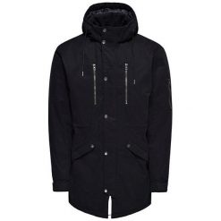 Only&Sons Męska Kurtka Firmy Klaus Park Winter Jacket Noos Black (Rozmiar L). Czarne płaszcze męskie Only&Sons, m, bez wzorów, bez kaptura. W wyprzedaży za 287,00 zł.
