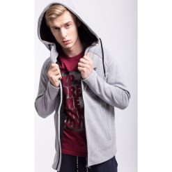Bejsbolówki męskie: Bluza męska BLM204Z – jasny szary melanż