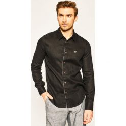 Koszula Emporio Armani 3H1CP5 1NJIZ 0100. Czarne koszule męskie Emporio Armani, xxl, bez wzorów, casualowe, bez kołnierzyka, bez rękawów. W wyprzedaży za 479,00 zł.