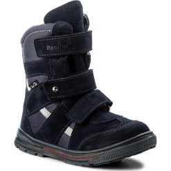 Buty zimowe chłopięce: Śniegowce RENBUT – 32-4142 Granat